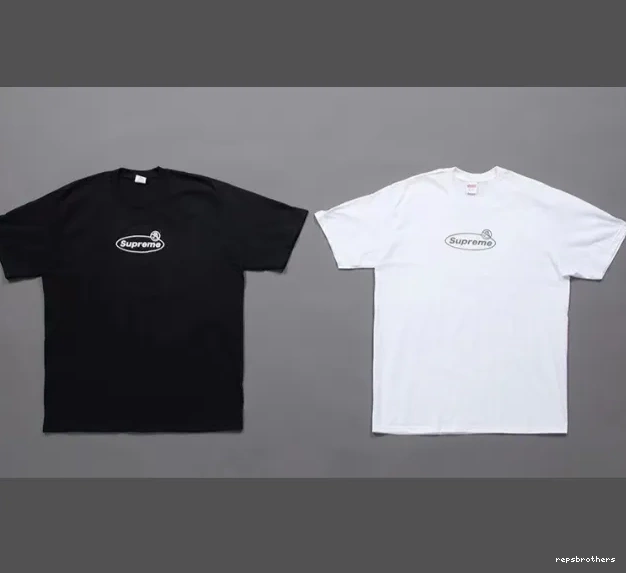 sleeved M L S Warning Tee White Warning Logo and 22FW Banner Short Black T-shirt XL 0630